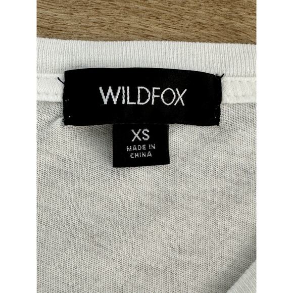 WILDFOX Graphic Tee Women's XS Loose Rainbow Coast T-Shirt Top Beach - Picture 8 of 8